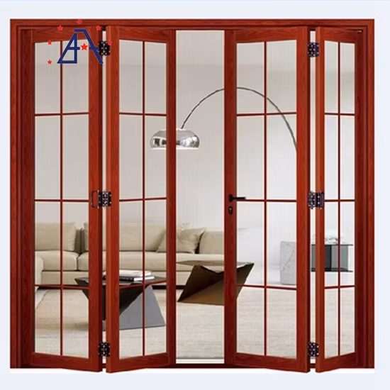 Cửa kính gấp bằng nhôm có thể mở ra và đóng lại từ cả bên ngoài lẫn bên trong