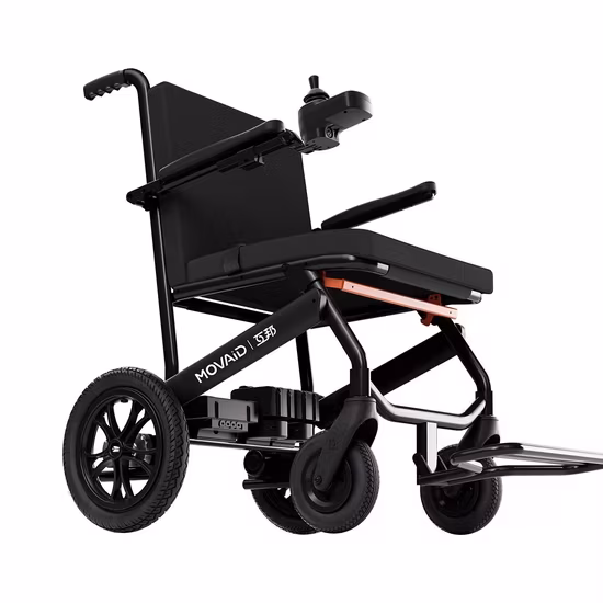 Xe lăn điện nhẹ và di động 11kg sử dụng sợi Carbon năm 2023 cho động cơ không chổi than