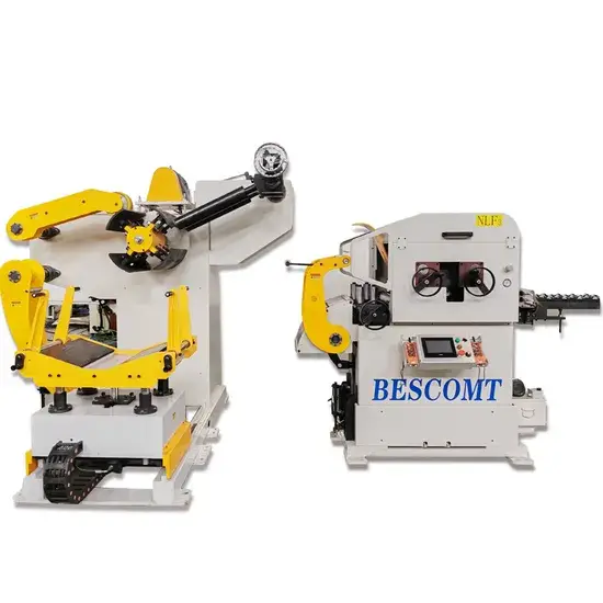 Máy cấp liệu servo cuộn thép Nc, máy tháo cuộn, máy duỗi thẳng với cấu hình cao cho tấm kim loại từ Bescomt - Sản phẩm cho ngành công nghiệp