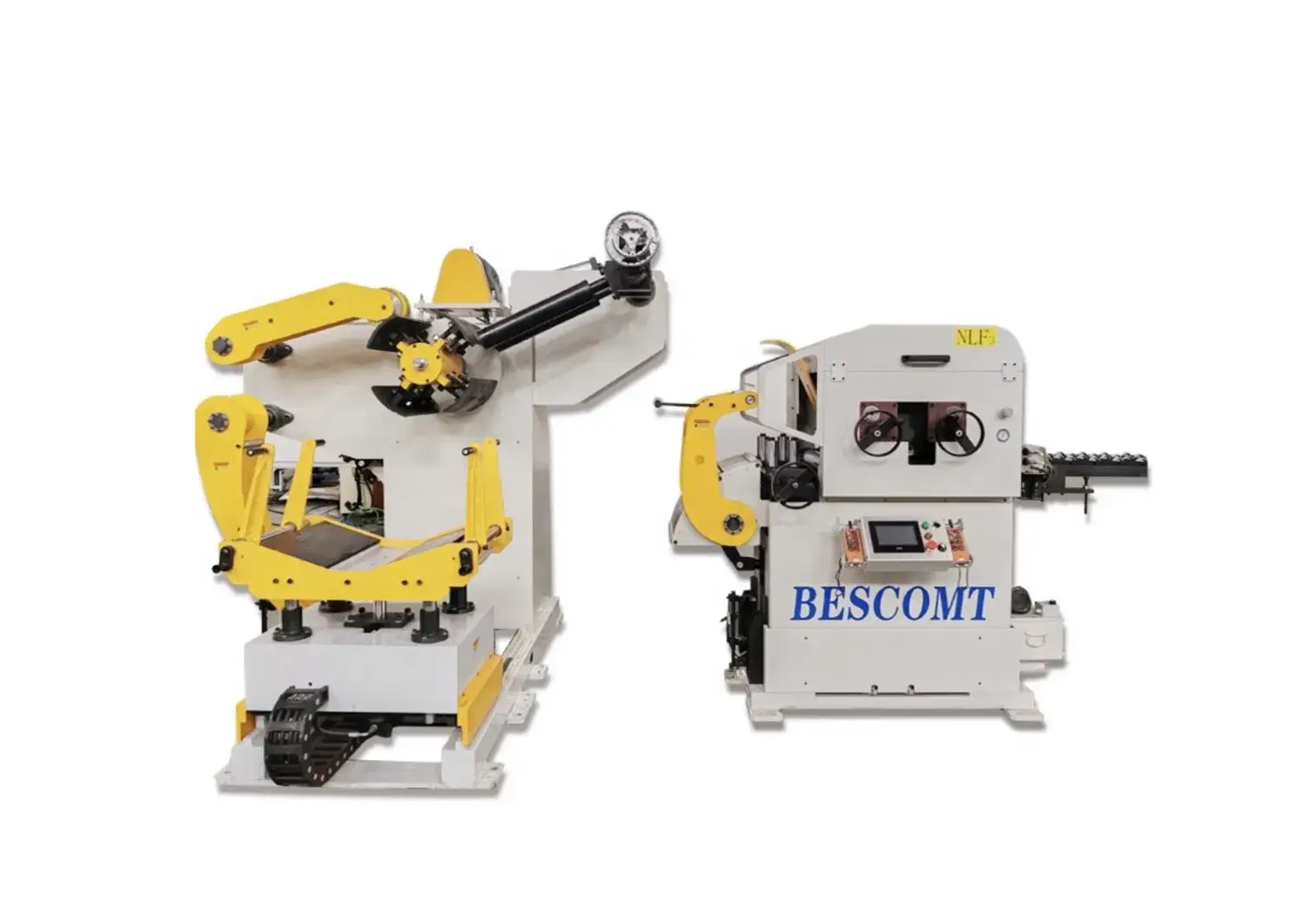 Máy cấp liệu servo cuộn thép Nc, máy tháo cuộn, máy duỗi thẳng với cấu hình cao cho tấm kim loại từ Bescomt - Sản phẩm cho ngành công nghiệp