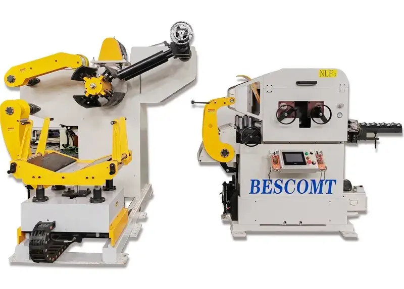 Máy cấp liệu servo cuộn thép Nc, máy tháo cuộn, máy duỗi thẳng với cấu hình cao cho tấm kim loại từ Bescomt - Sản phẩm cho ngành công nghiệp
