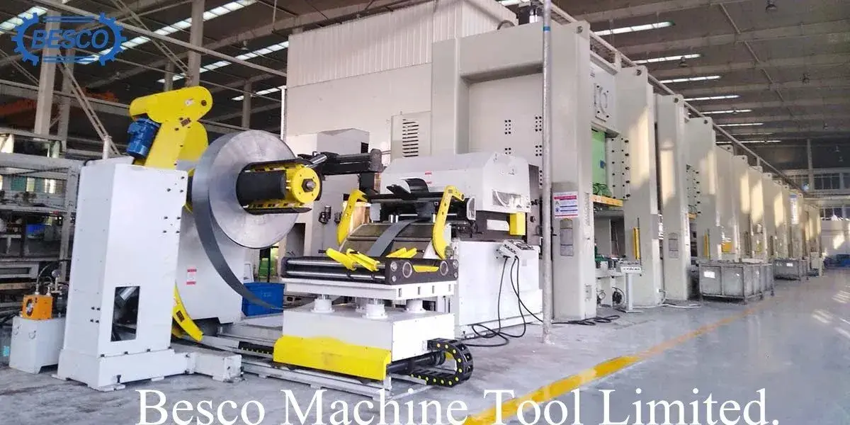 Máy cấp liệu servo cuộn thép Nc, máy tháo cuộn, máy duỗi thẳng với cấu hình cao cho tấm kim loại từ Bescomt - Sản phẩm cho ngành công nghiệp
