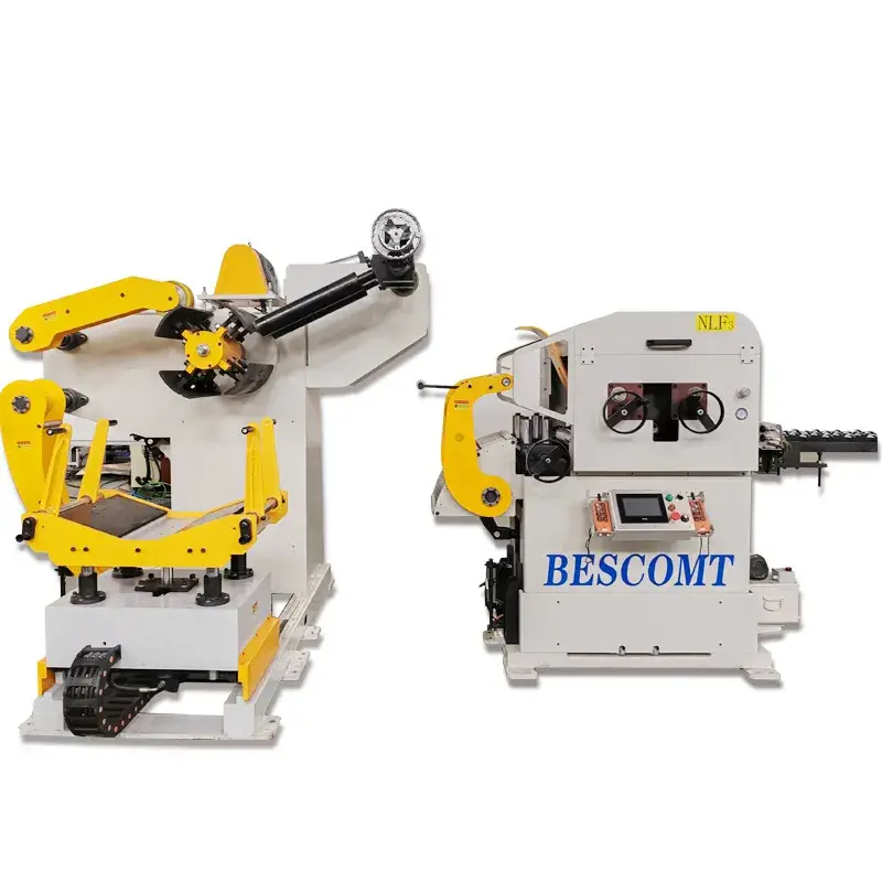 Máy cấp liệu servo cuộn thép Nc, máy tháo cuộn, máy duỗi thẳng với cấu hình cao cho tấm kim loại từ Bescomt - Sản phẩm cho ngành công nghiệp