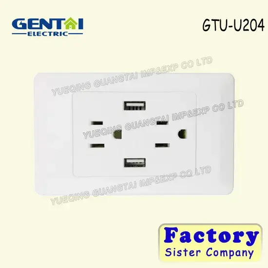 Ổ cắm tường USB đôi kiểu Mỹ 4.2A - Lựa chọn tối ưu cho sạc nhanh