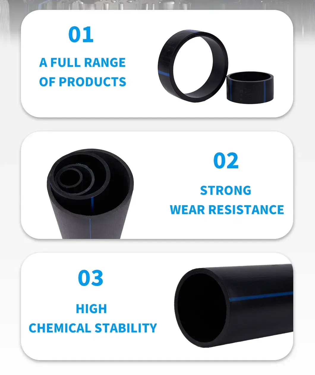 Ống Nhựa Đen Irrigation 8 Inch 20mm: Sản Xuất Tại Nhà Máy HDPE hàng đầu hình ảnh 13-description