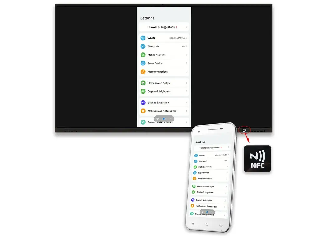 4K Bảng Miboard lớn Ifp98 V13 - Màn hình phẳng tương tác đa chức năng, Bảng trắng LCD đen từ Trung Quốc hình ảnh 15-description