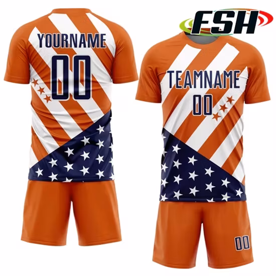 Áo đấu bóng đá nam thiết kế thể thao từ chất liệu polyester thoáng khí