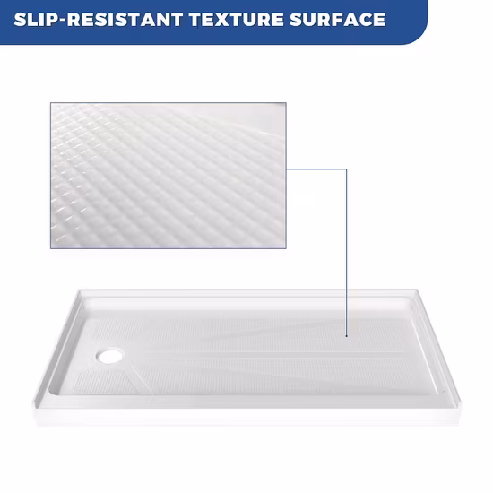 Bồn tắm acrylic chống trượt, thiết kế đứng hình chữ nhật cho phòng tắm cao cấp