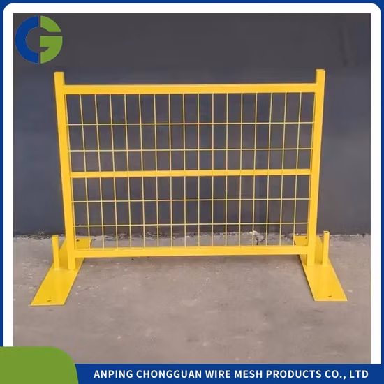 Rào chắn di động tạm thời theo tiêu chuẩn Mỹ với dây xích, phục vụ xây dựng và công trình