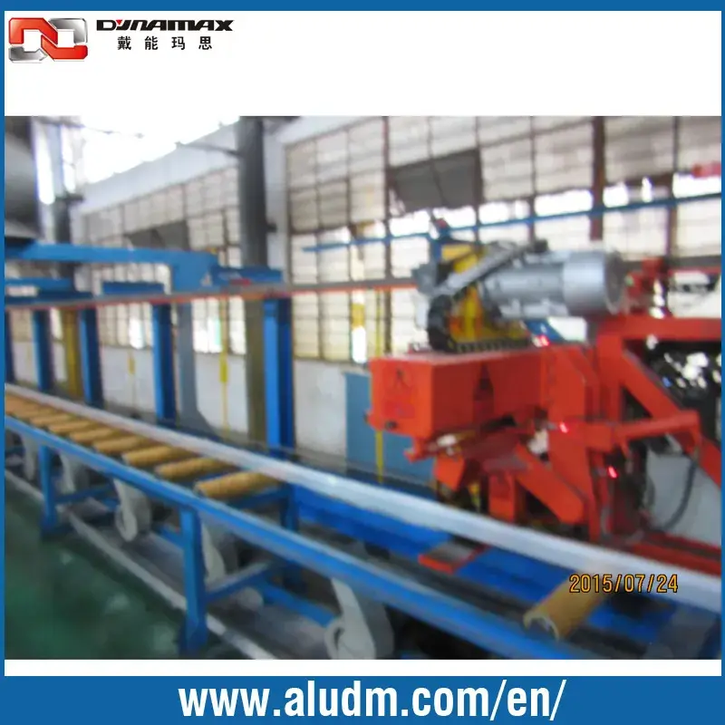Máy ép nhôm kéo đôi với hai cưa bay - Thiết bị hiệu quả cho sản xuất công nghiệp