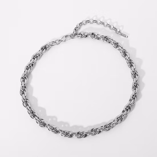 Dây chuyền cổ inox 316L phong cách hip hop thiết kế kiểu choker, có thể điều chỉnh kích thước