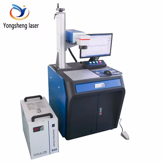 Máy khắc laser UV 355nm sử dụng để khắc trên vật liệu như acrylic, gỗ và kính cho bàn làm việc
