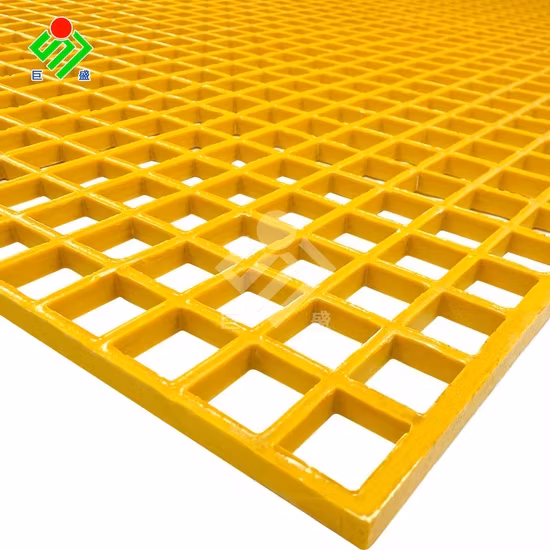 Nắp cống màu vàng 1000 mm X 2000 mm - Có sẵn các kích thước 3' X 10' / 4' X 8' / 4' X 12' - Tấm grating FRP 12mm cho ứng dụng bậc thang