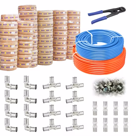 Tê bằng nhựa Pex ấn DIN 16836 nước Sliver, phù hợp cho ống 16mm-32mm