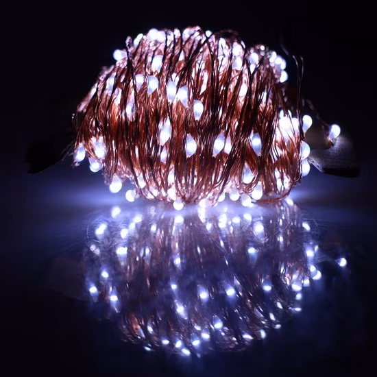 Dải đèn LED Fairy kiểu rèm 3m - Sự lựa chọn hoàn hảo cho trang trí Giáng sinh, vườn hoặc đám cưới