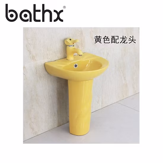 Bồn rửa tay và chân trẻ em bằng sứ chất lượng cao, thiết kế một khối