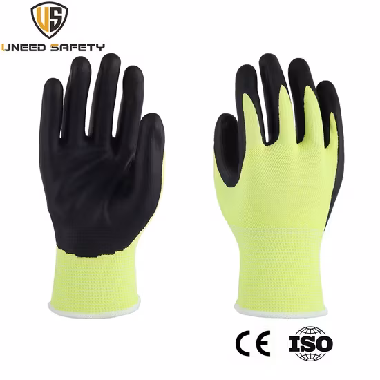 Găng tay làm việc an toàn bảo vệ tay, vỏ nylon phủ nitrile