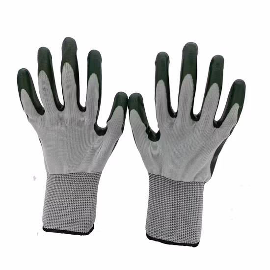 Chỉ còn Limited! Găng tay bảo hộ chống va đập và rung 13G với lớp lót nylon đan, lòng bàn tay phủ nitrile nhám - Đồ bảo hộ công việc cần thiết