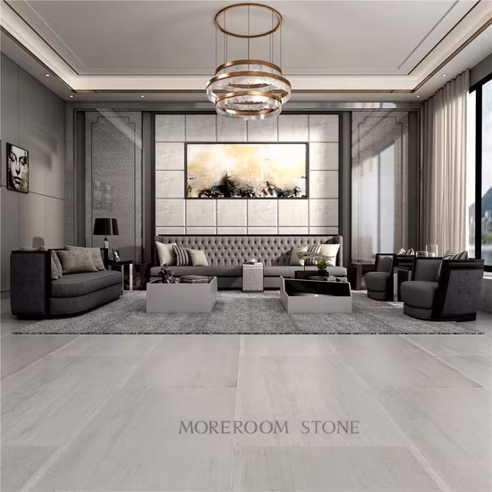 Căn hộ thiết kế đặc biệt với sàn porcelain xi măng xám hiện đại
