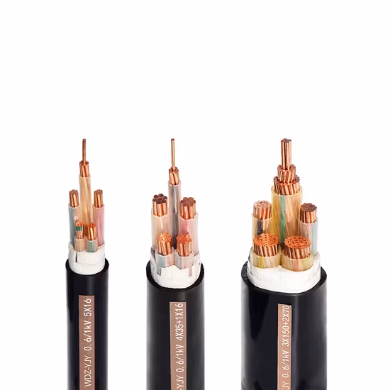Cáp điện chống cháy XLPE, cách điện bọc PE dẫn điện đồng Yjy/Zr-Yjy/Nh-Yjy LSZH