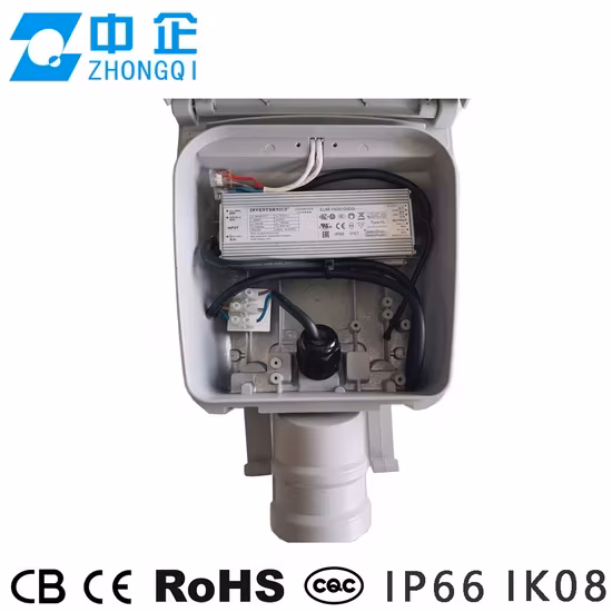 Đèn đường LED chống chói, chống nước, có cảm biến độ sáng, bảo hành 5 năm, đa dạng công suất và chuẩn CE