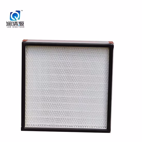 Bộ tách bán hàng không có vách ngăn và bộ lọc HEPA hiệu suất cao, phù hợp với nhiệt độ cao, màng lọc không khí từ nhà sản xuất chính