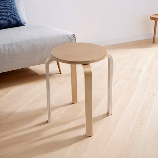 Ghế đẩu gỗ văn phòng ăn có thể gấp gọn, phù hợp với không gian gia đình