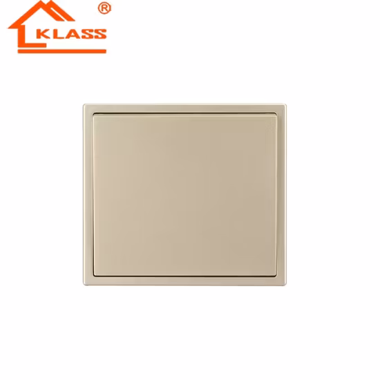 Ổ cắm tường UK 45A mạ vàng, thiết kế 1gang 1way kèm đèn