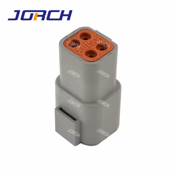 Ổ Cắm Điện Tử Chống Nước Cái Đực, Màu Xám, 4 DTP06-4S và DTP04-4P, Model DJ70410Y-2.3-11