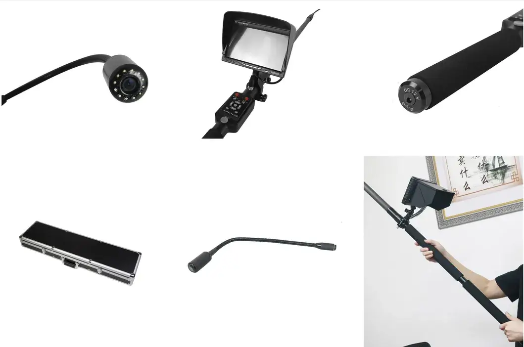 Camera Kiểm Tra Video Ống Telescopic Nhẹ với Cột Sợi Carbon 4m hình ảnh 18-description