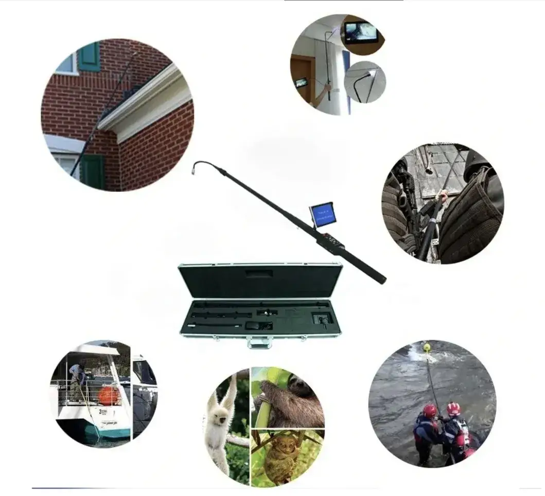 Camera Kiểm Tra Video Ống Telescopic Nhẹ với Cột Sợi Carbon 4m hình ảnh 19-description