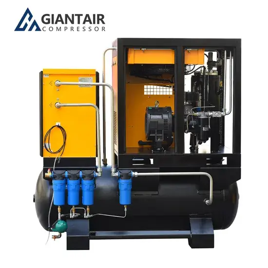 Máy nén khí vít tất cả trong một: Sự lựa chọn cho công suất 5.5kw, 7.5kw và 11kw