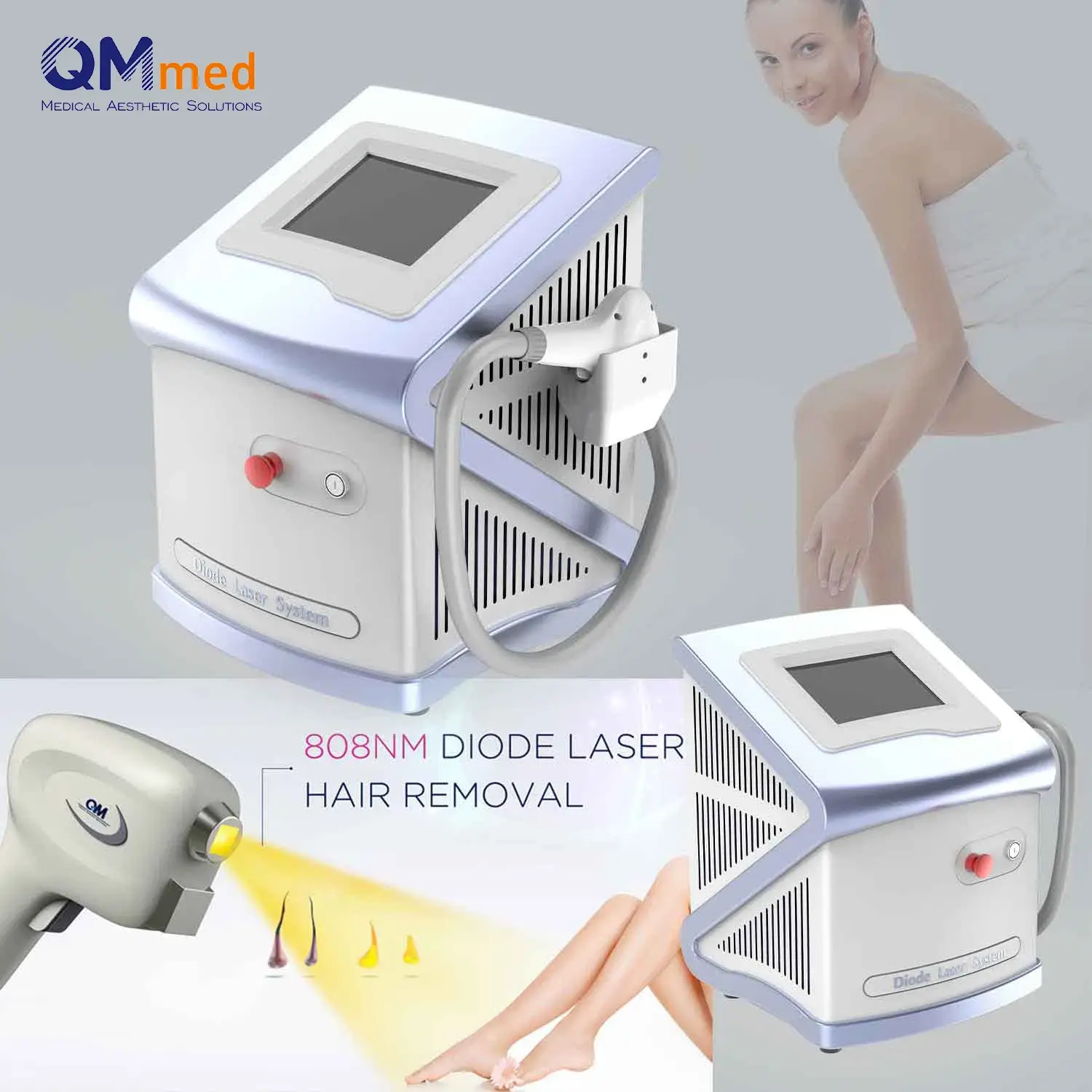 Top 5 loại kích thước điểm ba cải tiến nhất của máy triệt lông 808nm sử dụng công nghệ laser diode