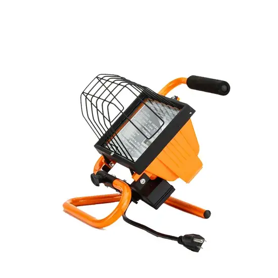 Đèn làm việc halogen 500W IP54 với thiết kế nắp nhôm tinh tế