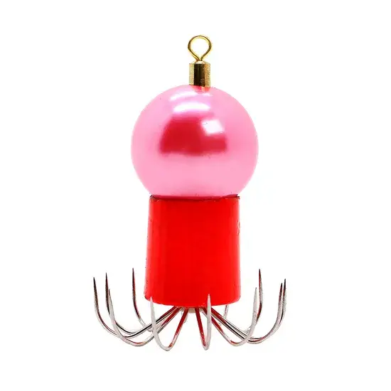 Bộ 6 viên Bóng Bạch Tuộc Mồi Mực 50g - Sản Phẩm Đóng Gói Hộp Tròn, Dạng Móc Mềm