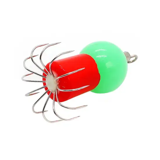 Bộ 6 viên Bóng Bạch Tuộc Mồi Mực 50g - Sản Phẩm Đóng Gói Hộp Tròn, Dạng Móc Mềm