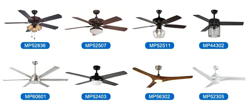 52 Quạt trần cổ điển 5 cánh có đèn LED và điều khiển từ xa cho không gian nội thất hình ảnh 16-description