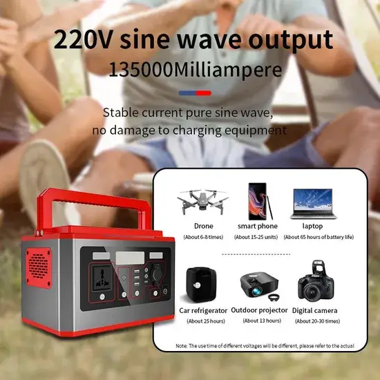Hệ thống phát điện mini 520W thông minh, sạc bằng năng lượng mặt trời cho gia đình: tiện lợi và hiệu quả