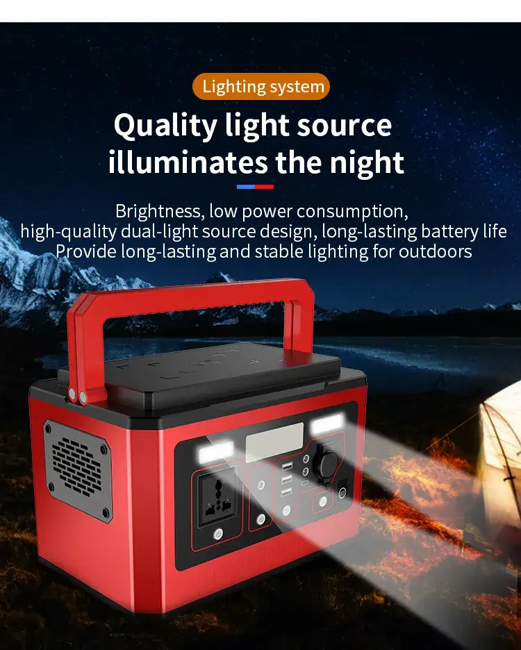 Hệ thống phát điện mini 520W thông minh, sạc bằng năng lượng mặt trời cho gia đình: tiện lợi và hiệu quả hình ảnh 16-description