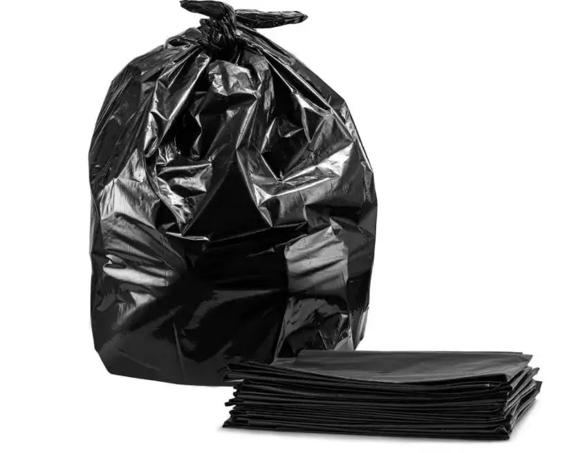 Thùng Rác Đen Kích Thước 55 Gallon Với Túi Lót Đựng Được 50 Chiếc