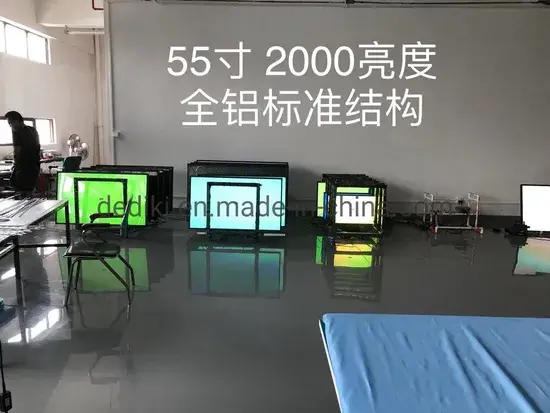 55 Màn hình LCD quảng cáo tùy chỉnh, độ sáng cao 1500CD, hiển thị rõ dưới ánh sáng mặt trời