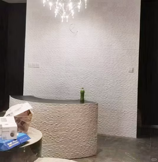 Đá đường tròn nhẹ - lựa chọn hoàn hảo cho vật liệu trang trí tường linh hoạt