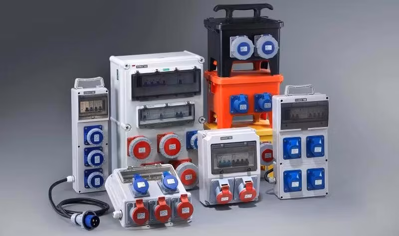 Ổ cắm công nghiệp 125A IP67 3 pha + E cho hộp nhựa - Sản phẩm chất lượng hình ảnh 5-description
