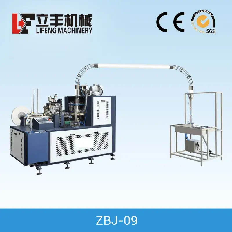 Máy làm cốc giấy tốc độ cao Zbj-09 cho cốc lớn - Tăng năng suất sản xuất