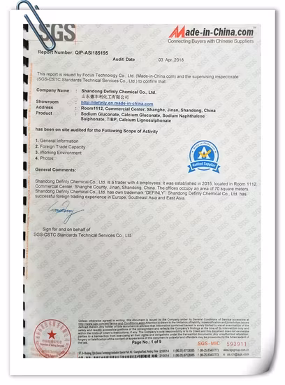 Chất kết dính Naphthalene Formaldehyde Sulfonated (SNSF) và Natri Lignosulfonat (NSFC) - Sự lựa chọn tốt cho bê tông