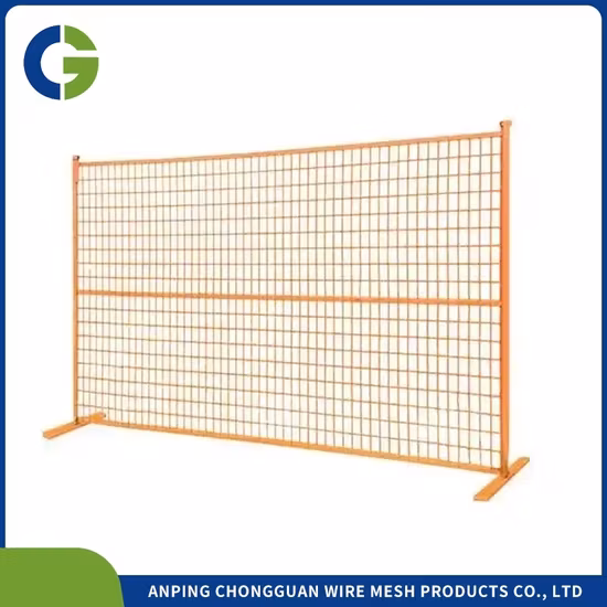 Rào chắn di động tạm thời theo tiêu chuẩn Mỹ với dây xích, phục vụ xây dựng và công trình