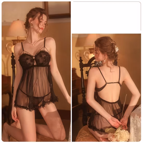 Bộ đồ lót dành cho phụ nữ trưởng thành, thiết kế babydoll ngọt ngào và quyến rũ