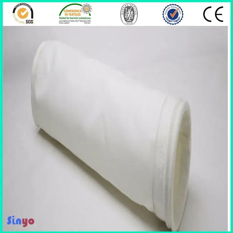 Túi lọc bụi làm từ vải nỉ polyester có thể tùy chỉnh theo yêu cầu