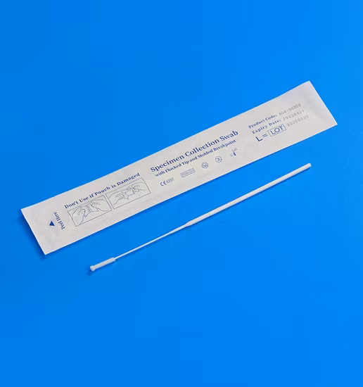 Bộ thu mẫu y tế chất lượng cao, tăm bông nylon kháng khuẩn, tiện lợi cho việc lấy mẫu họng, miệng và mũi