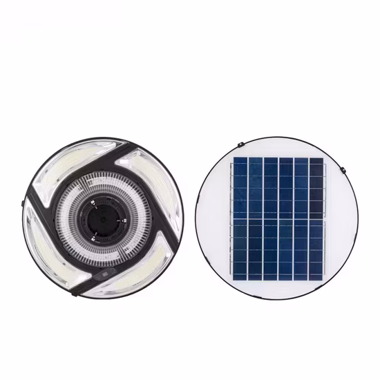 Đèn vườn LED năng lượng mặt trời 300W UFO - Thân đèn chống nước và pin năng lượng